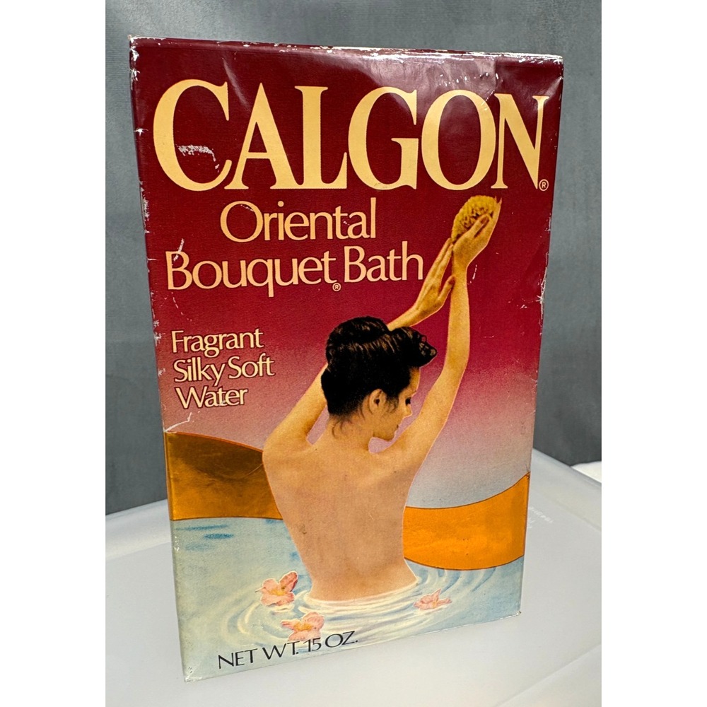 Vintage CALGON Oriental Bouquet Bath Take Me Away 15oz   New, Sealed